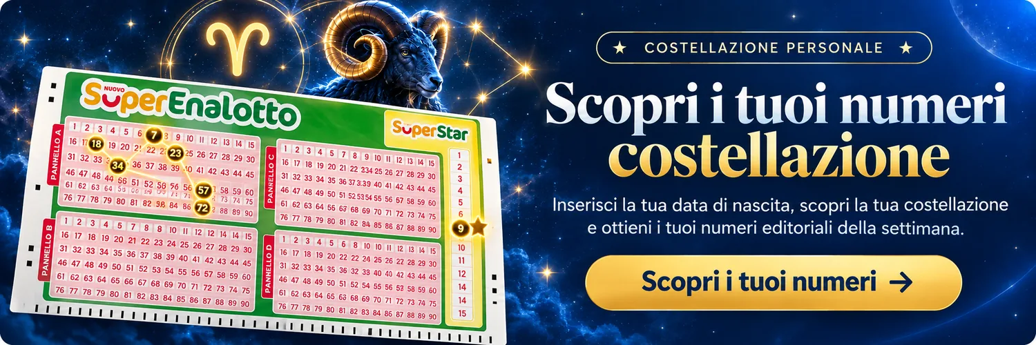 Scopri i tuoi numeri Costellazione